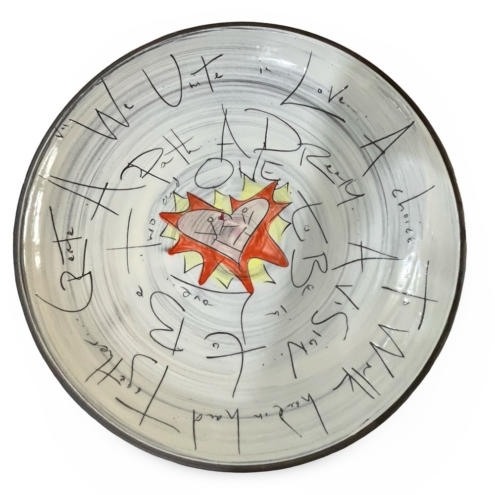 Zpots Studios Union Poem Platter/Bowl